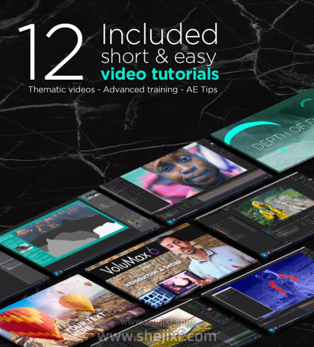 潮流2D平面图像照片转3D摄像机推拉旋转景深动画场景AE模版工具包 VoluMax  3D Photo Animator V6插图13