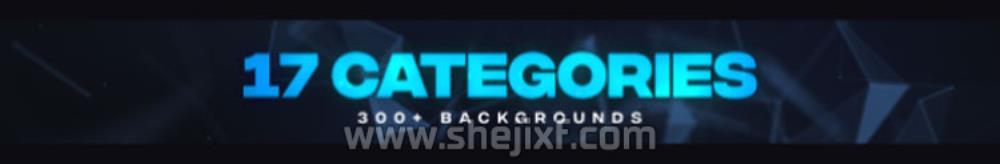 AE脚本 300组循环背景抽象科技感HUD渐变点线粒子视频动画预设 iBG | 300+ Loop Backgrounds插图5