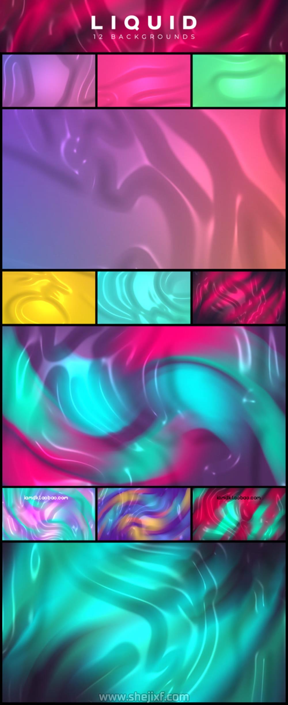 AE脚本 300组循环背景抽象科技感HUD渐变点线粒子视频动画预设 iBG | 300+ Loop Backgrounds插图16