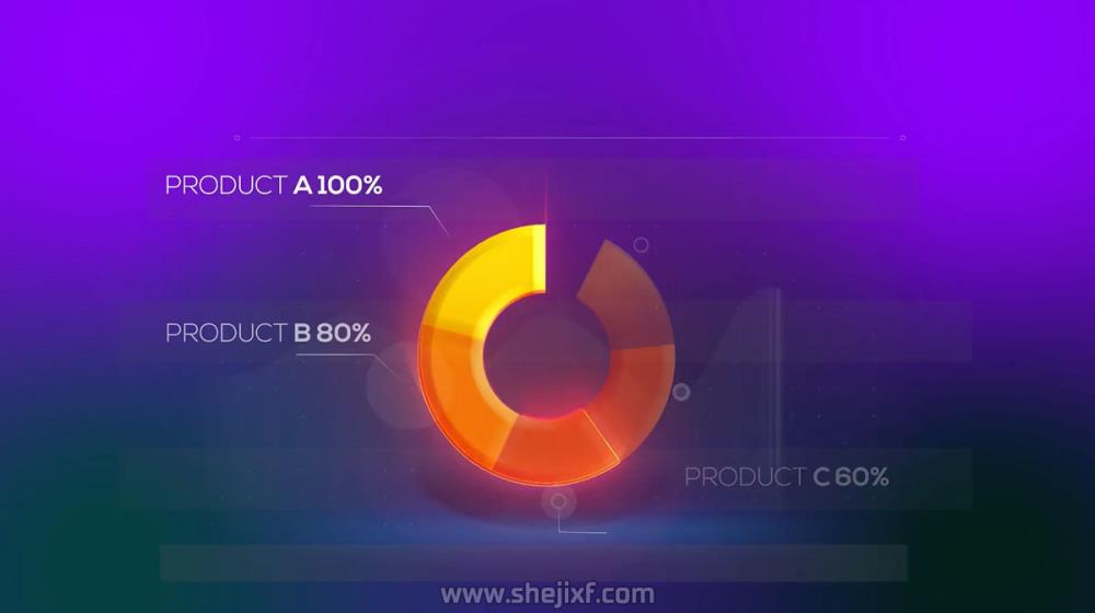 炫酷企业销售计划数据表信息图表设计AE视频模板素材 Graph Tool Infographics Сharts Bundle插图1