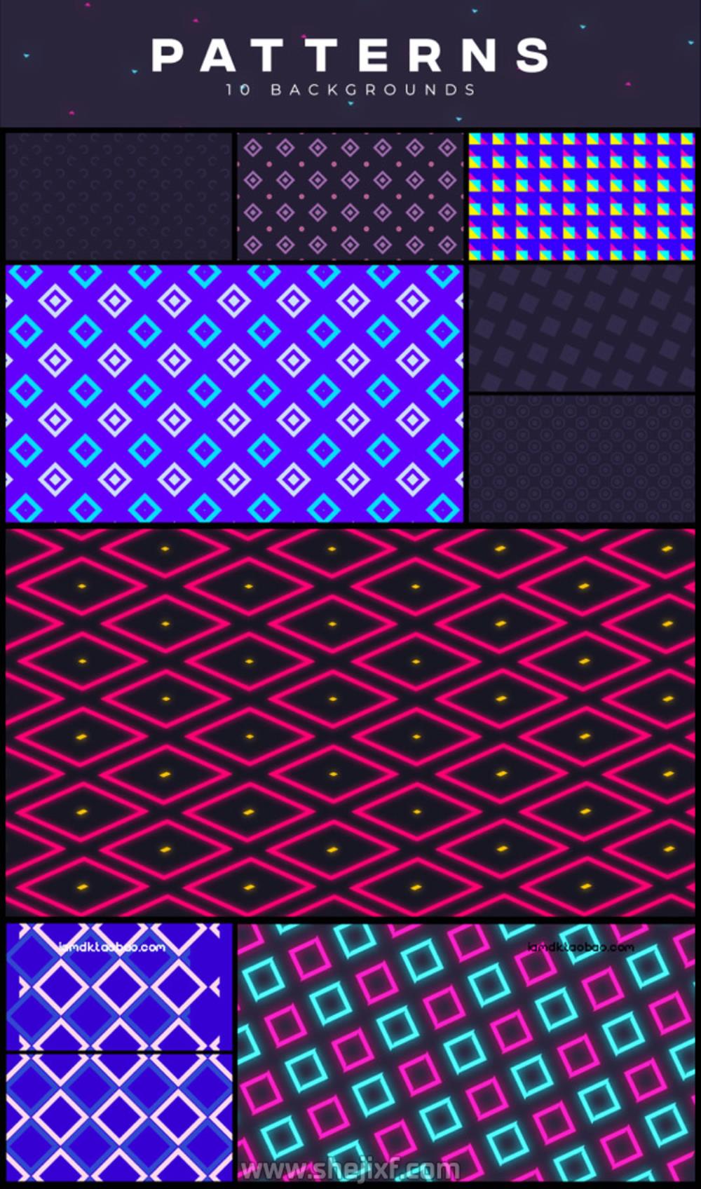 AE脚本 300组循环背景抽象科技感HUD渐变点线粒子视频动画预设 iBG | 300+ Loop Backgrounds插图19