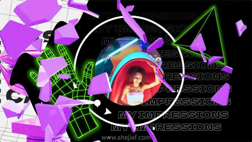 AE模板 现代抽象3D图像自媒体vlog照片展示服装宣传片开场视频特效 My Space: Abstract 3D Intro插图2