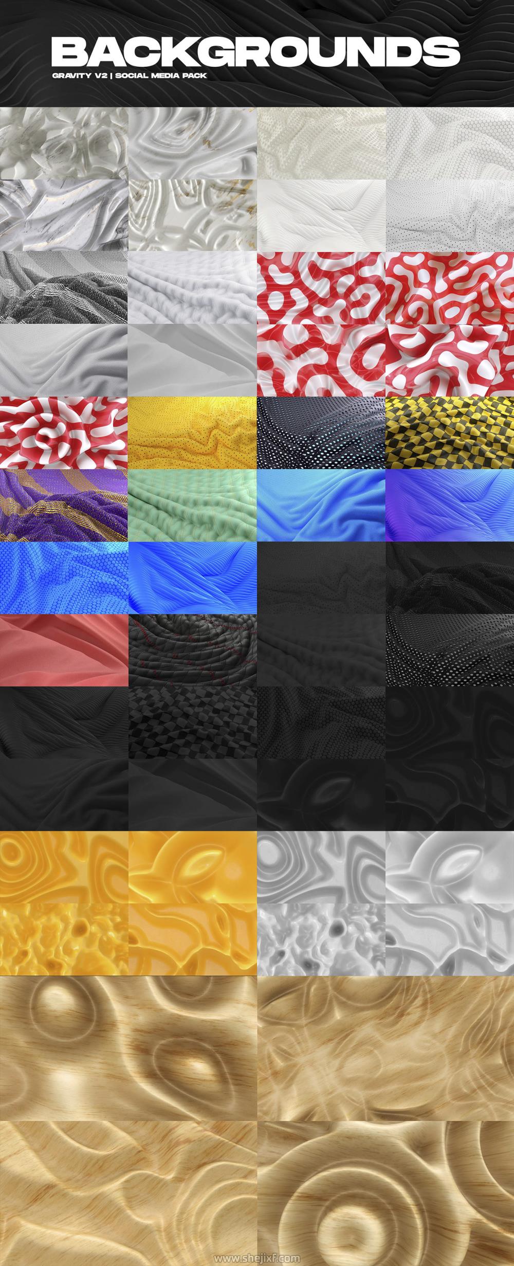 时尚潮流潮牌品牌推广新媒体电商海报视频设计AE模板 Gravity V2  Social Media Pack插图4