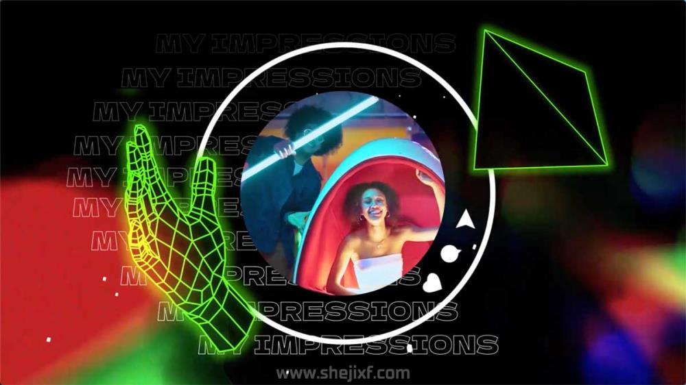 AE模板 现代抽象3D图像自媒体vlog照片展示服装宣传片开场视频特效 My Space: Abstract 3D Intro插图3