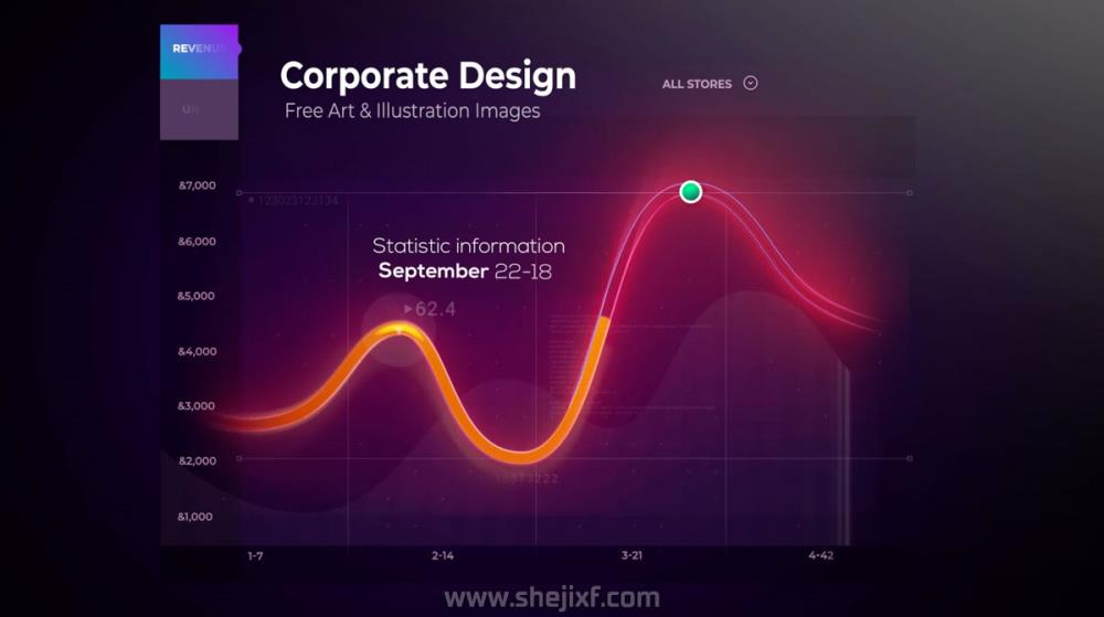 炫酷企业销售计划数据表信息图表设计AE视频模板素材 Graph Tool Infographics Сharts Bundle插图4