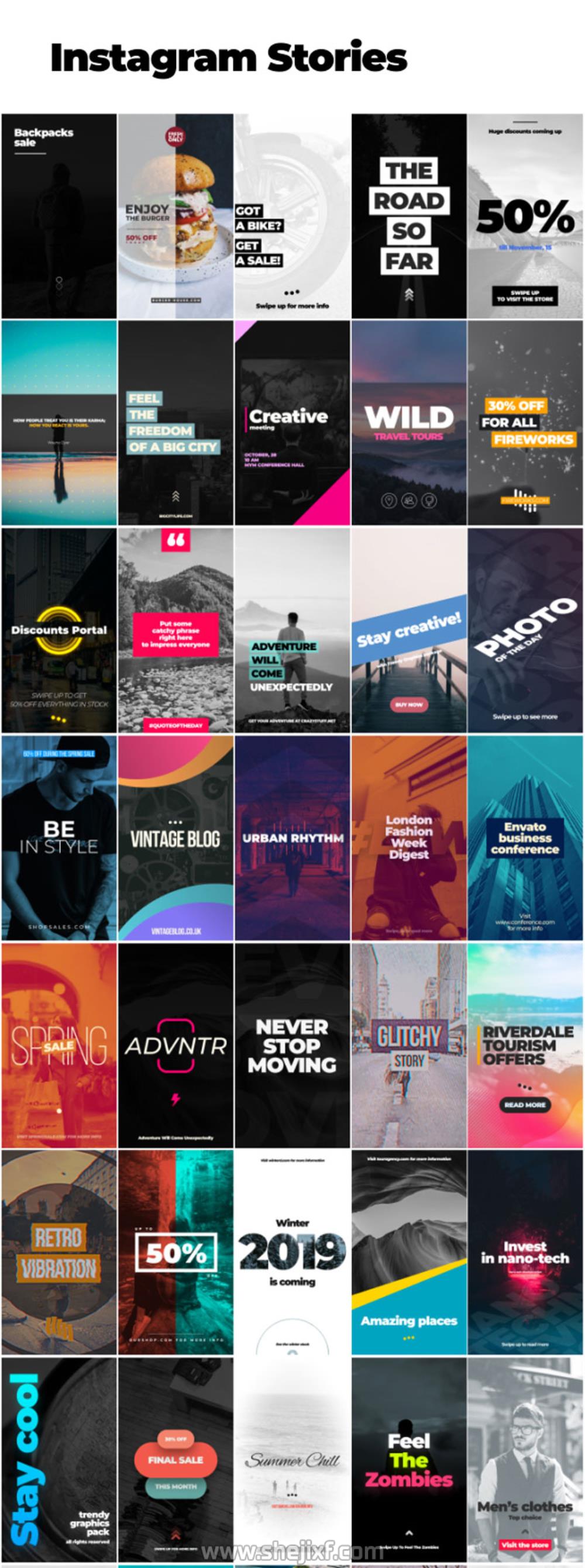 4300多款社交新媒体海报标题图标背景元素动画视频模板素材 Motion Graphics Pack插图14