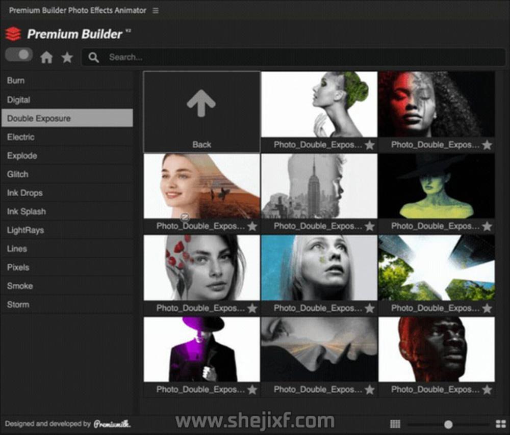 AE+PR脚本 图片边缘烟雾粒子飘散信号损坏能量像素拖尾特效预设V7 Photo Effects Animator V7插图14