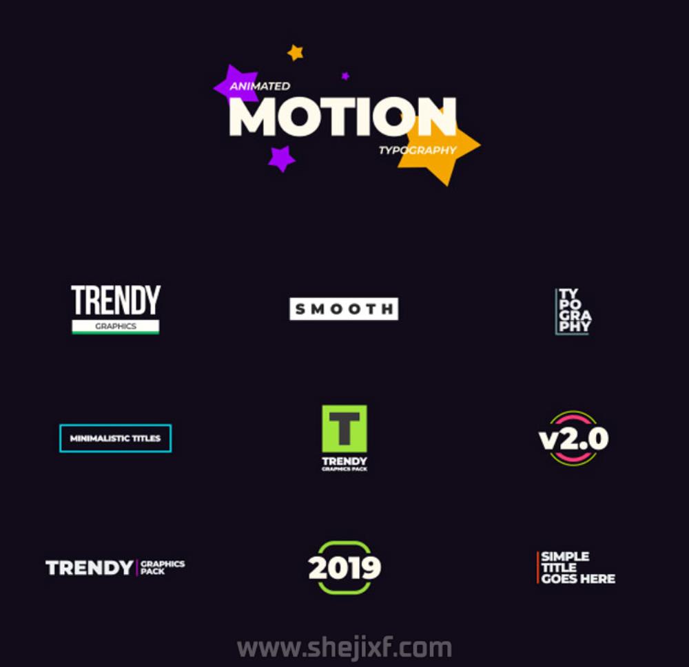 4300多款社交新媒体海报标题图标背景元素动画视频模板素材 Motion Graphics Pack插图23