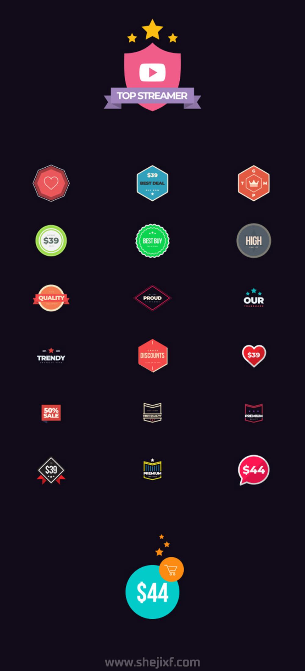 4300多款社交新媒体海报标题图标背景元素动画视频模板素材 Motion Graphics Pack插图27