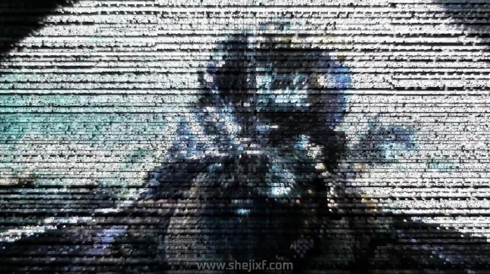 科幻未来派黑客代码故障视频转场AE视频模板素材 Digital Transitions and Short Intro插图2