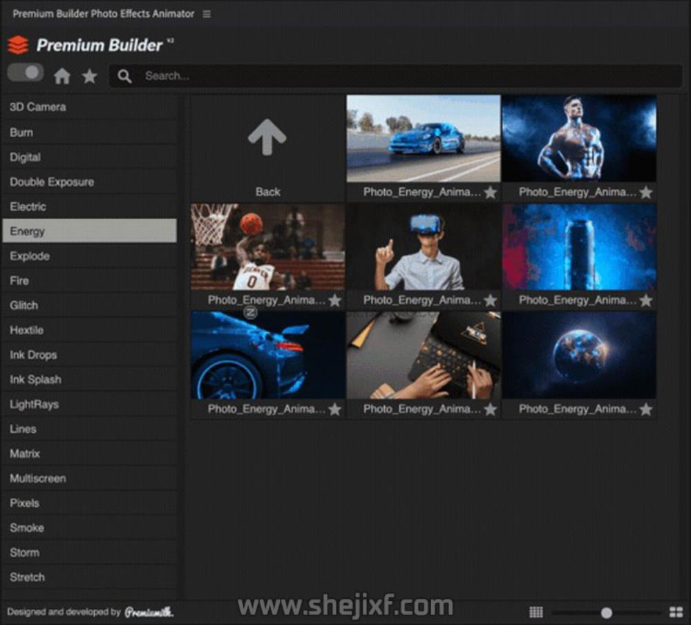 AE+PR脚本 图片边缘烟雾粒子飘散信号损坏能量像素拖尾特效预设V7 Photo Effects Animator V7插图17
