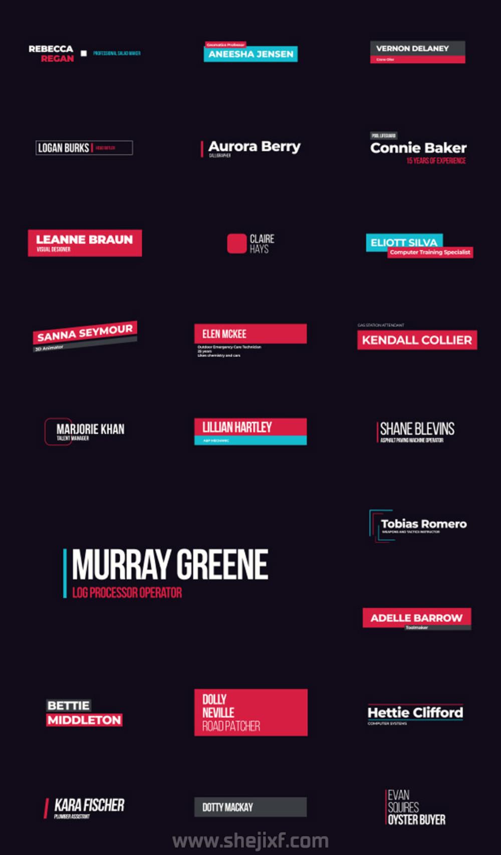 4300多款社交新媒体海报标题图标背景元素动画视频模板素材 Motion Graphics Pack插图33