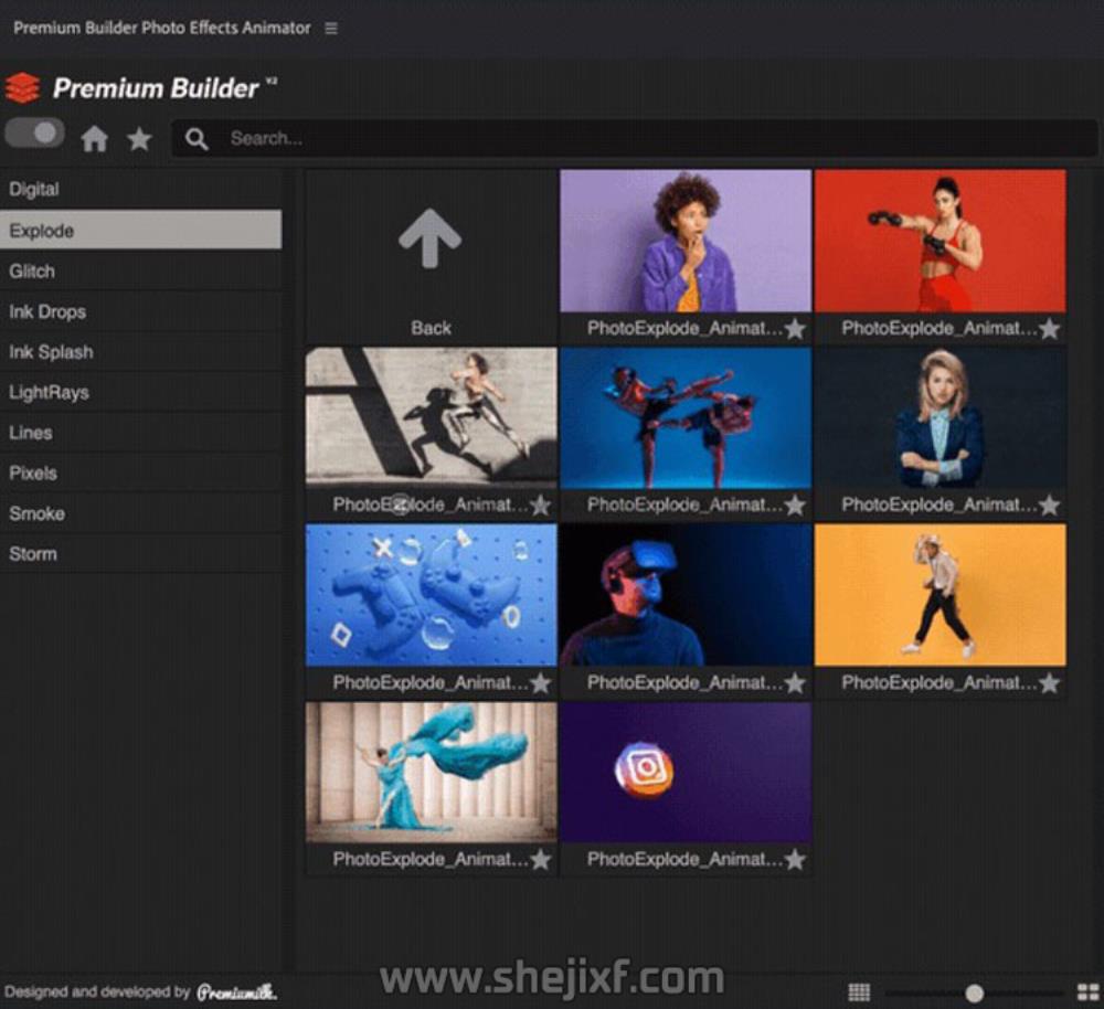 AE+PR脚本 图片边缘烟雾粒子飘散信号损坏能量像素拖尾特效预设V7 Photo Effects Animator V7插图20