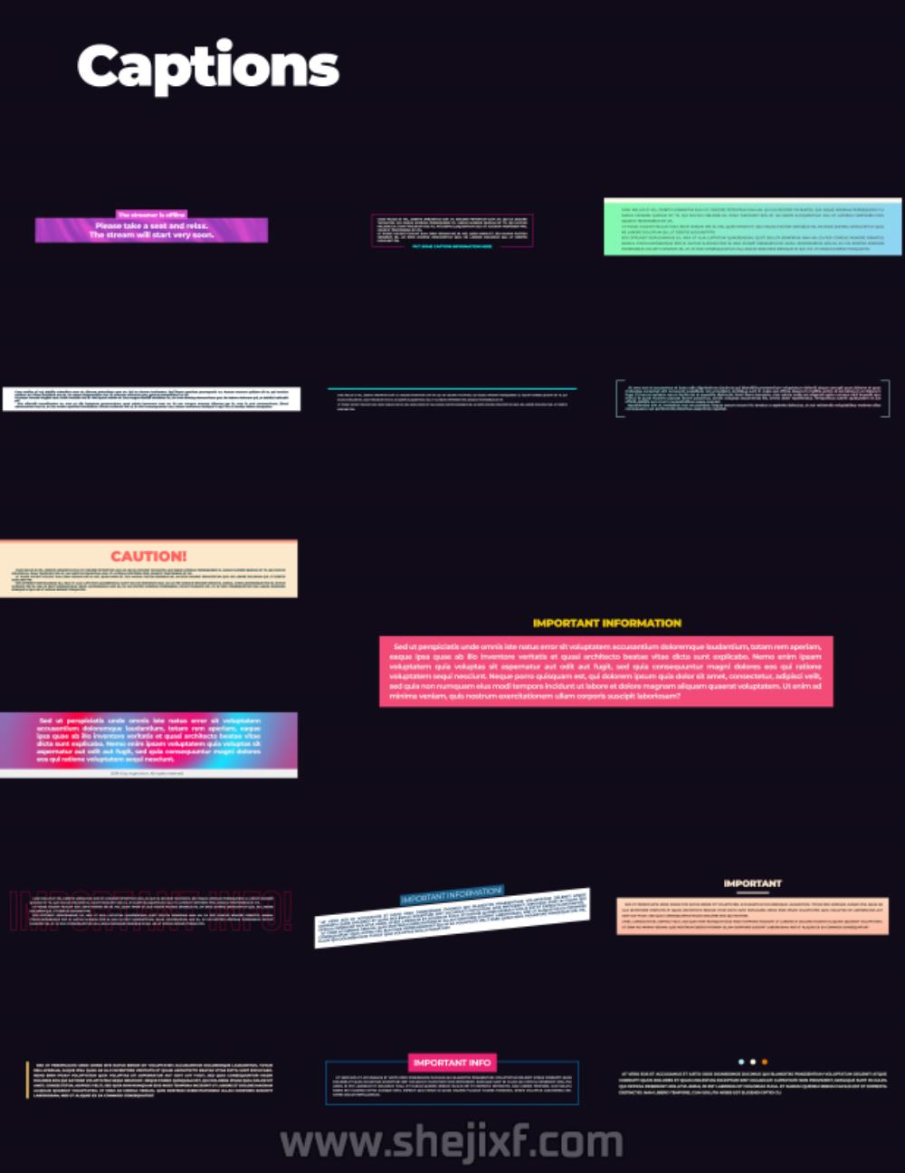 4300多款社交新媒体海报标题图标背景元素动画视频模板素材 Motion Graphics Pack插图39