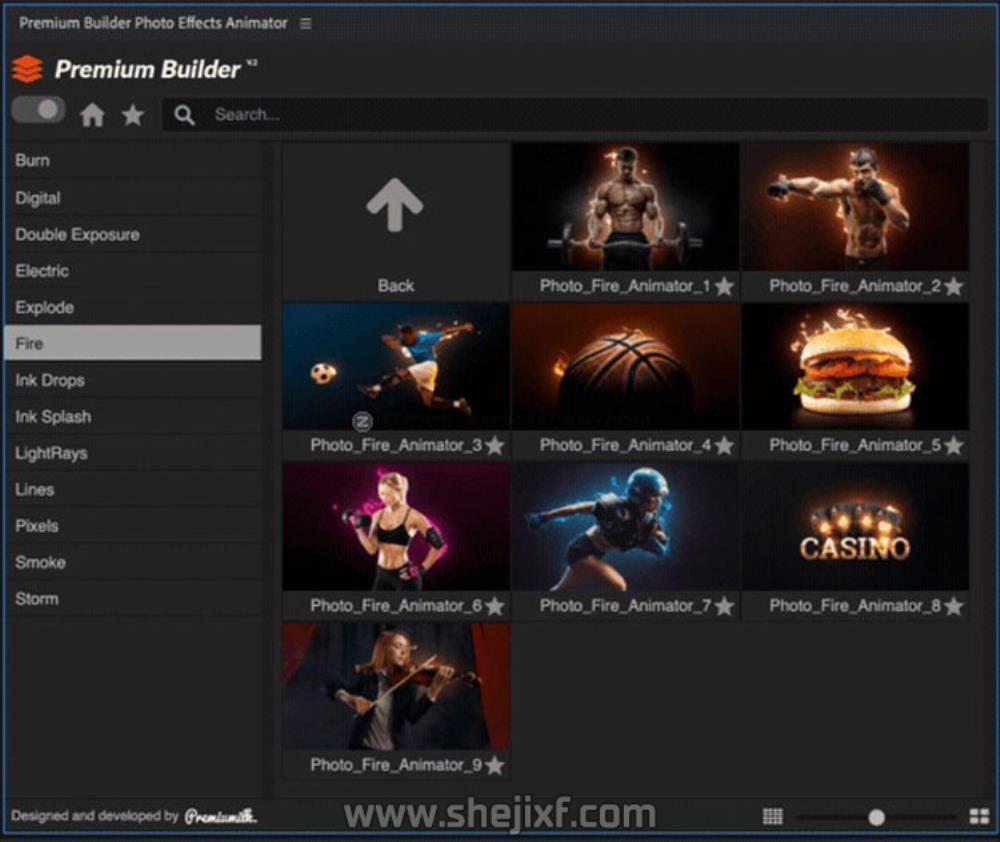 AE+PR脚本 图片边缘烟雾粒子飘散信号损坏能量像素拖尾特效预设V7 Photo Effects Animator V7插图23