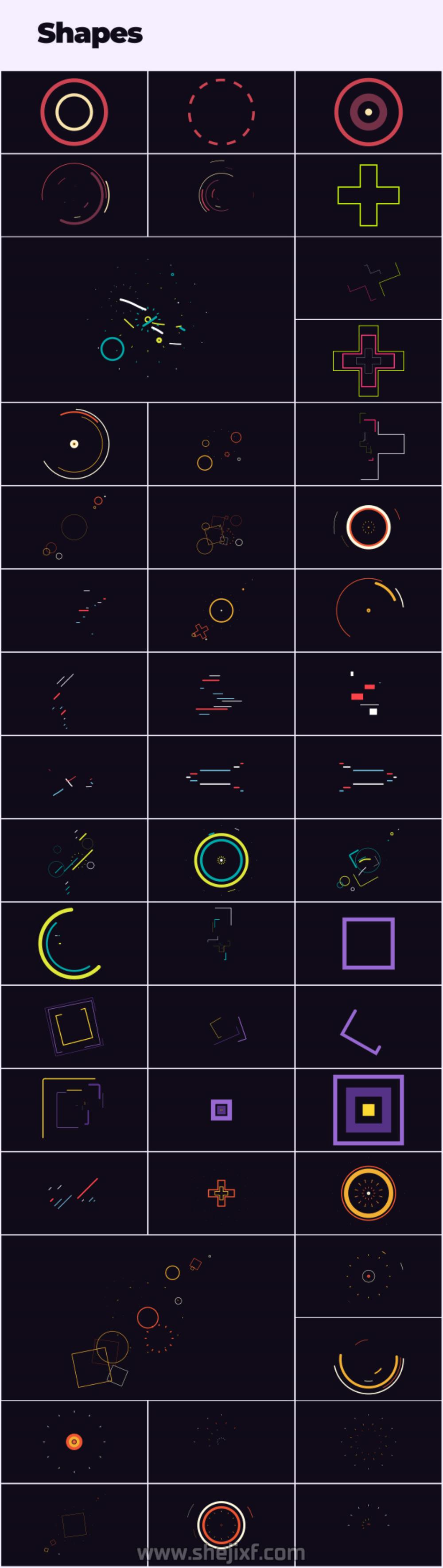 4300多款社交新媒体海报标题图标背景元素动画视频模板素材 Motion Graphics Pack插图41