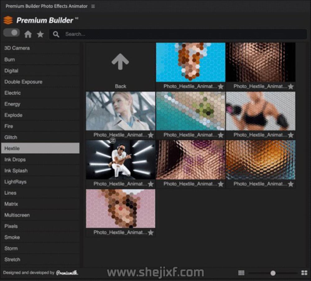 AE+PR脚本 图片边缘烟雾粒子飘散信号损坏能量像素拖尾特效预设V7 Photo Effects Animator V7插图29