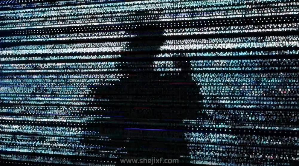 科幻未来派黑客代码故障视频转场AE视频模板素材 Digital Transitions and Short Intro插图4