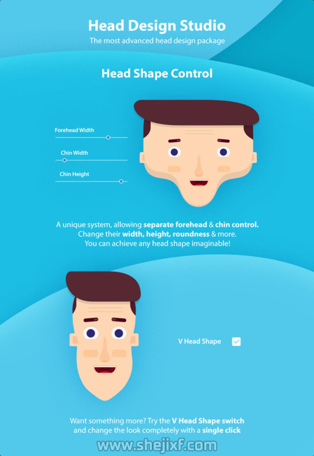 AE模板-卡通人物角色绑定口型动作MG动画工具包V2 Videohive  Character Animation Explainer Toolkit V2插图3