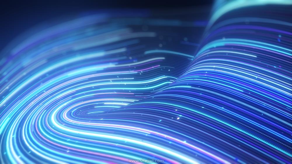 未来科技动态唯美粒子Ai智能线条光束生长文字标题动画AE模板 Ai Power插图