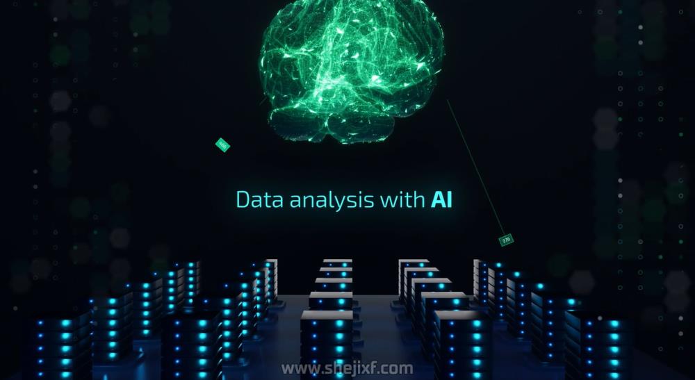 现代高科技智能VR互联网大数据预告片设计AE模板素材 Videohive  Cyber Technology Trailer插图3