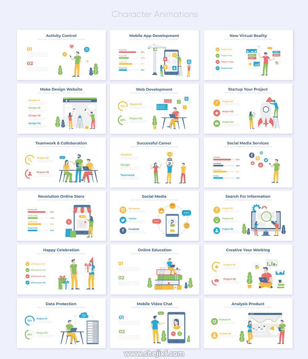 1200多个幻灯片信息图表设计AE动画模板 Videohive  Infopix  Infographics Pack插图21