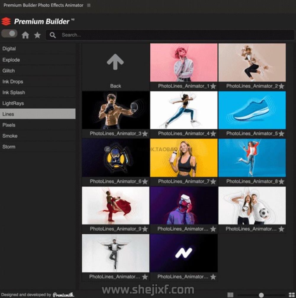 AE+PR脚本 图片边缘烟雾粒子飘散信号损坏能量像素拖尾特效预设V7 Photo Effects Animator V7插图35