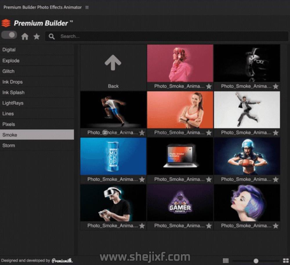 AE+PR脚本 图片边缘烟雾粒子飘散信号损坏能量像素拖尾特效预设V7 Photo Effects Animator V7插图40