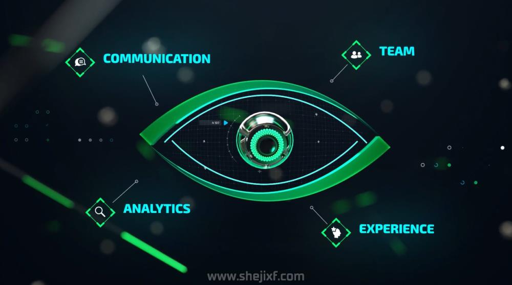 现代高科技智能VR互联网大数据预告片设计AE模板素材 Videohive  Cyber Technology Trailer插图4