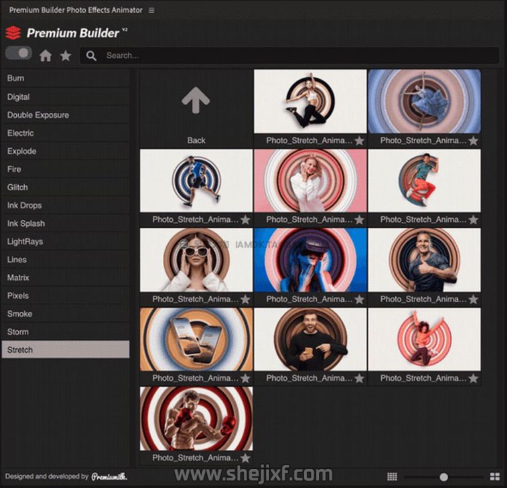 AE+PR脚本 图片边缘烟雾粒子飘散信号损坏能量像素拖尾特效预设V7 Photo Effects Animator V7插图46