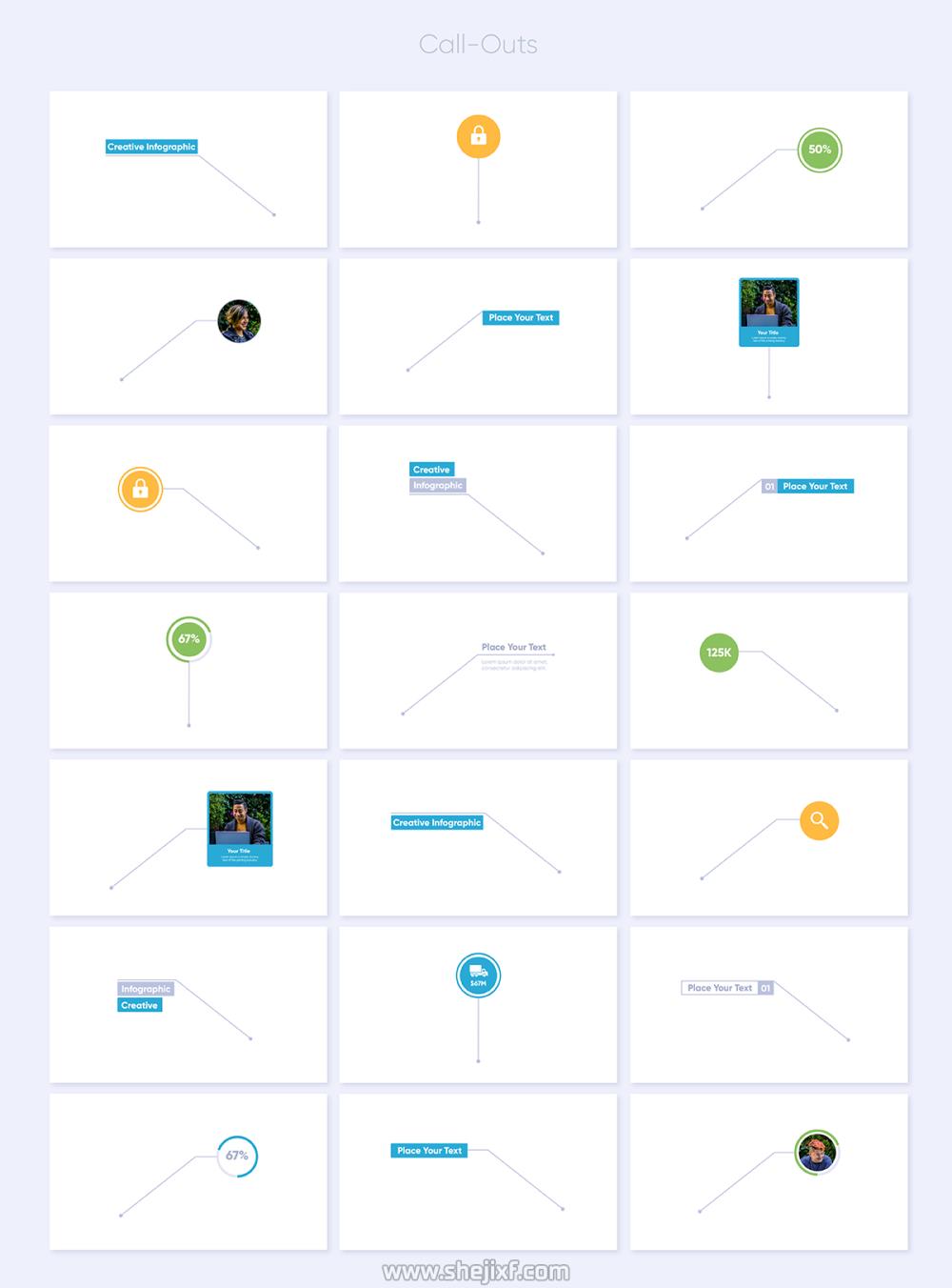 1200多个幻灯片信息图表设计AE动画模板 Videohive  Infopix  Infographics Pack插图30