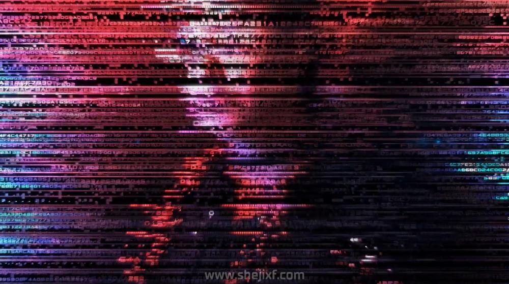 科幻未来派黑客代码故障视频转场AE视频模板素材 Digital Transitions and Short Intro插图7
